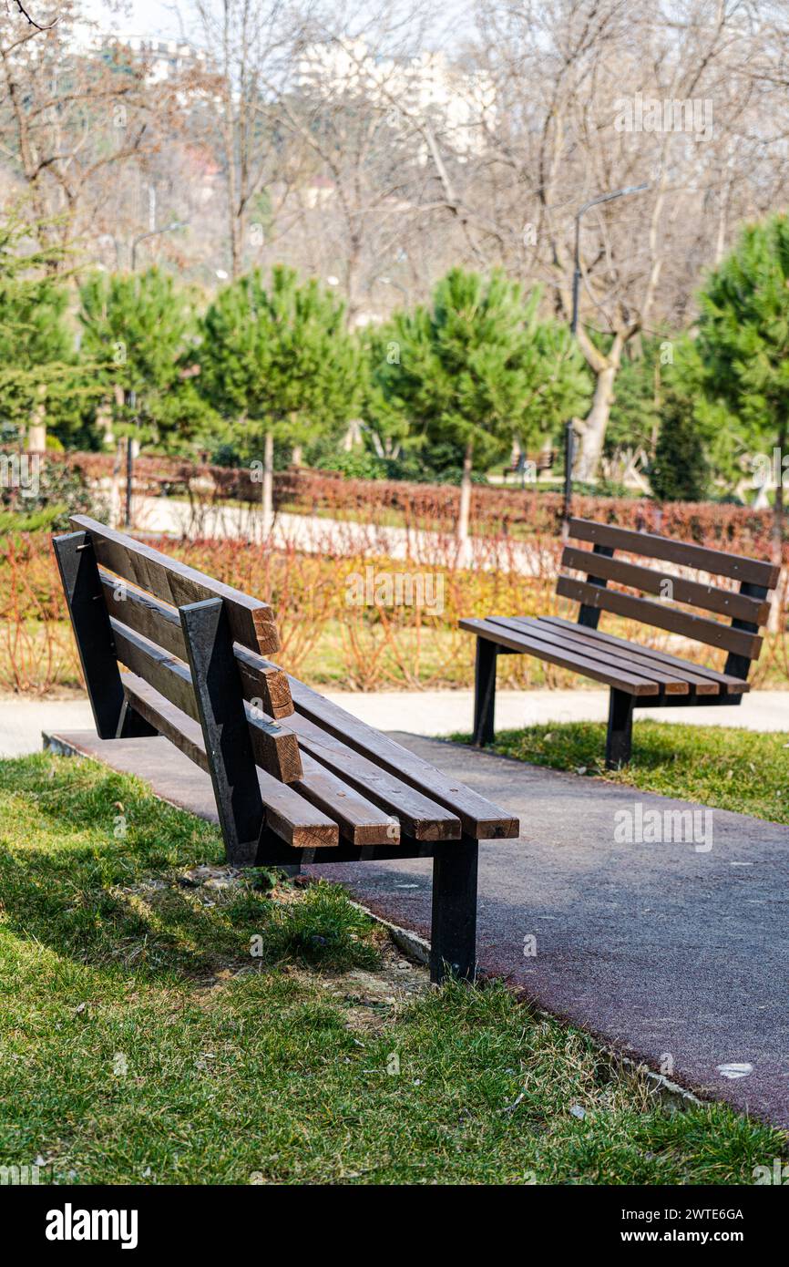 Célèbre parc de Tbilissi Mziuri au printemps Banque D'Images