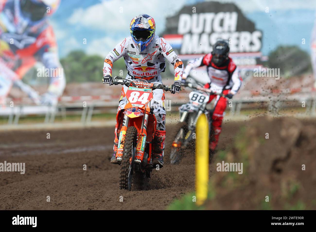 Harfsen, PAYS-BAS - 17 MARS : Jeffrey Herlings NED KTM Red Bull KTM Factory Racing pendant le parctice libre et chronologique de la première manche du M néerlandais Banque D'Images