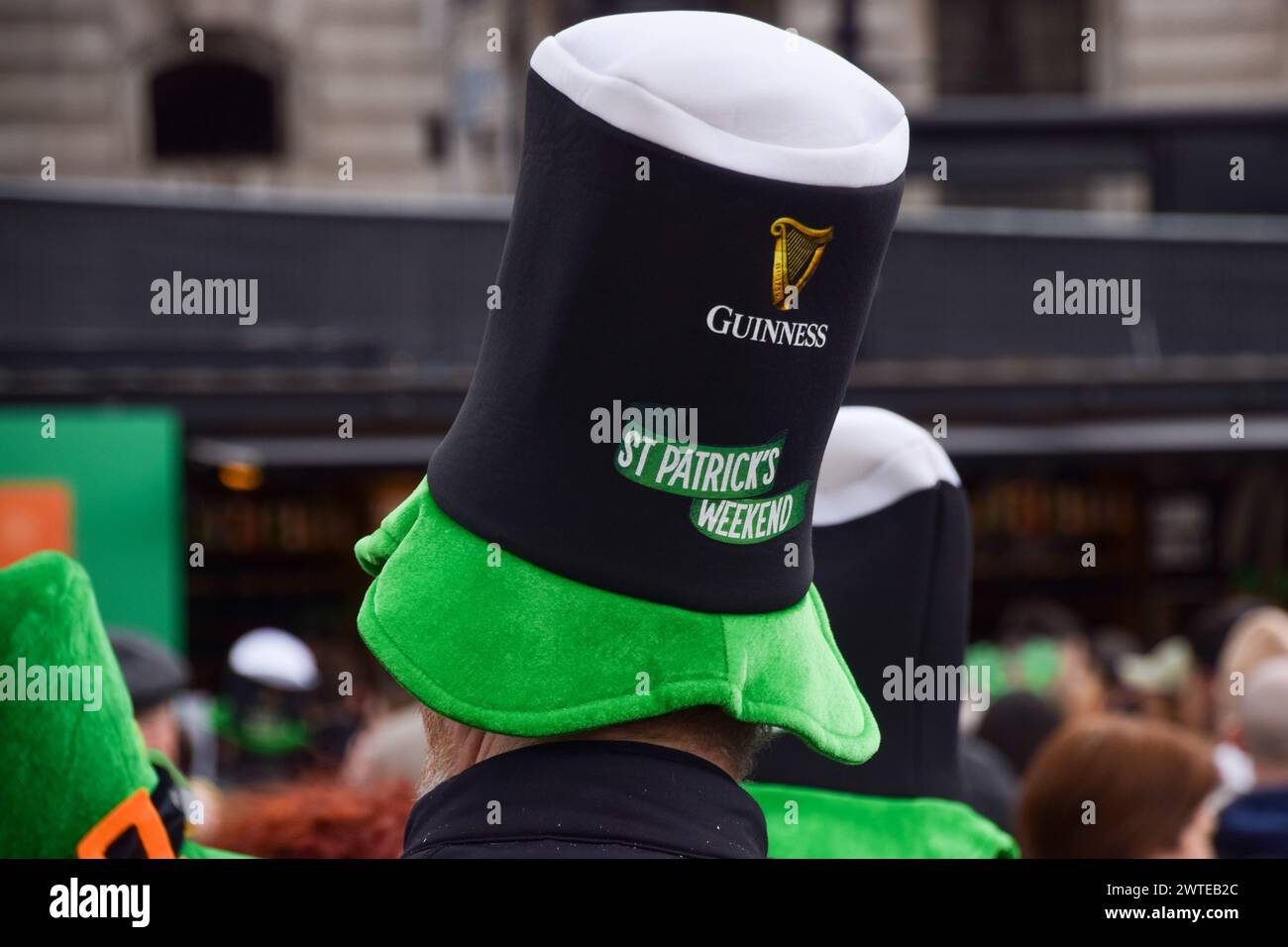 Londres, Royaume-Uni. 17 mars 2024. Fête de la St Patrick à Trafalgar Square. Crédit : Vuk Valcic/Alamy Live News Banque D'Images