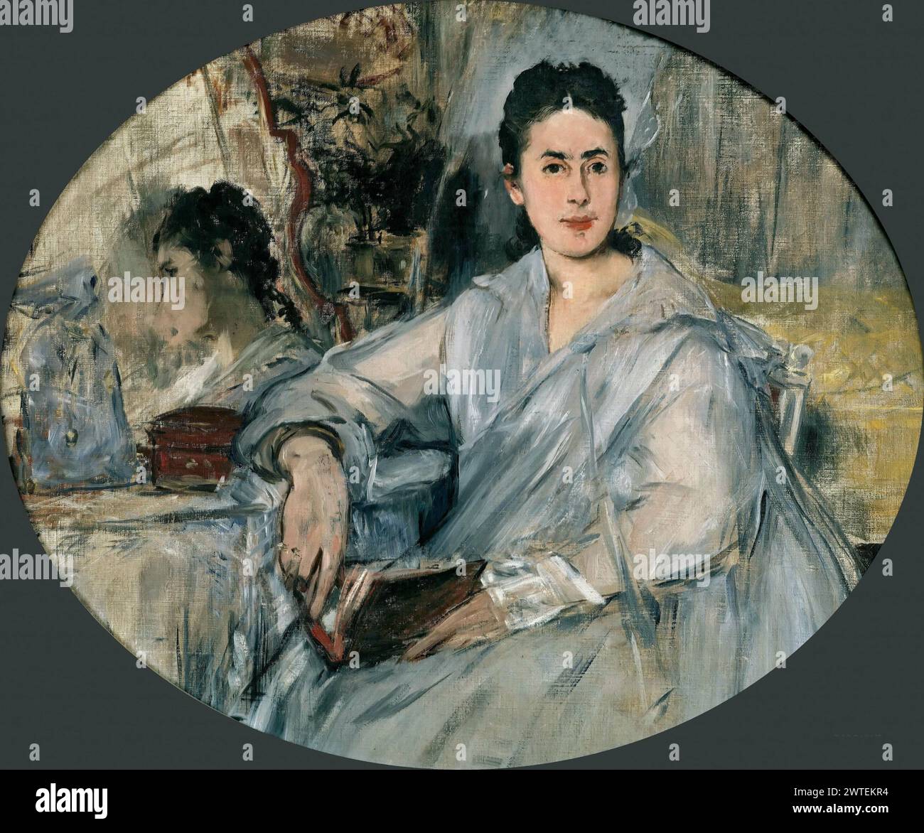 Édouard Manet – Marguerite de Conflans 1876. 53x64 Banque D'Images