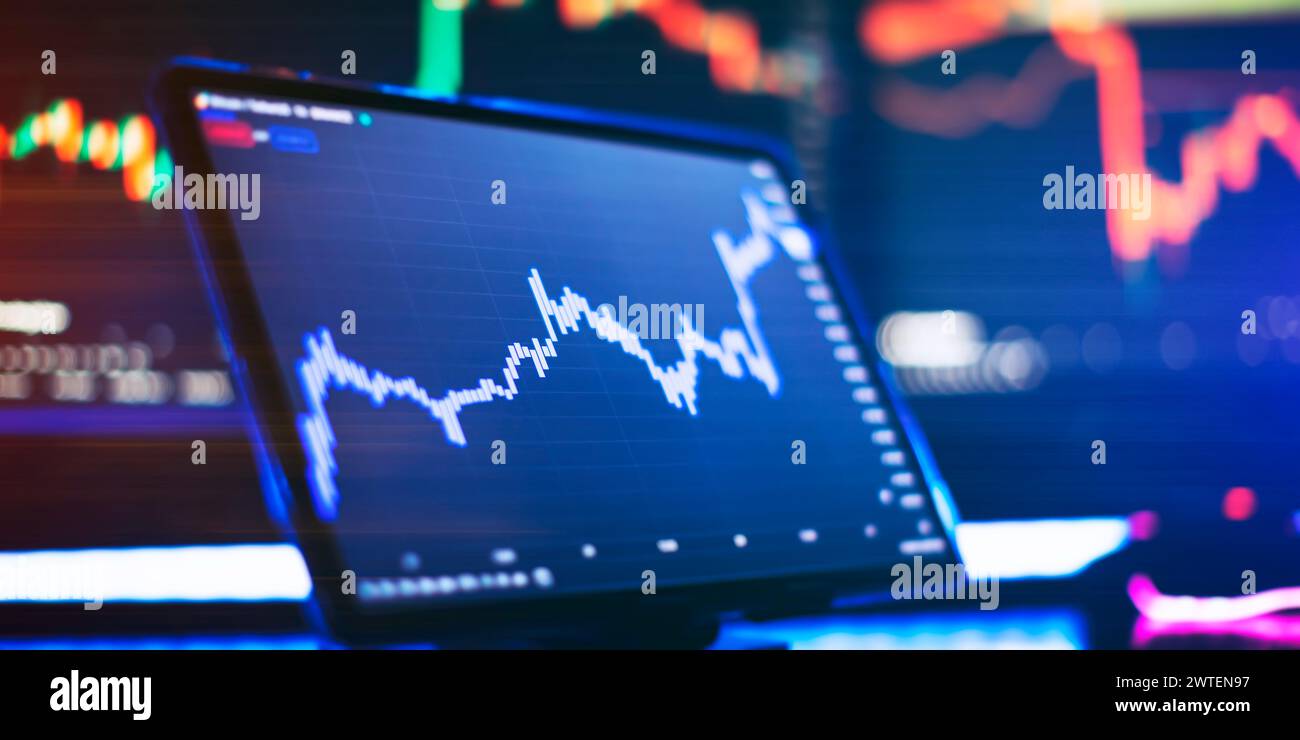 Planification et stratégie analyse du portefeuille financier et des actifs . Banque D'Images