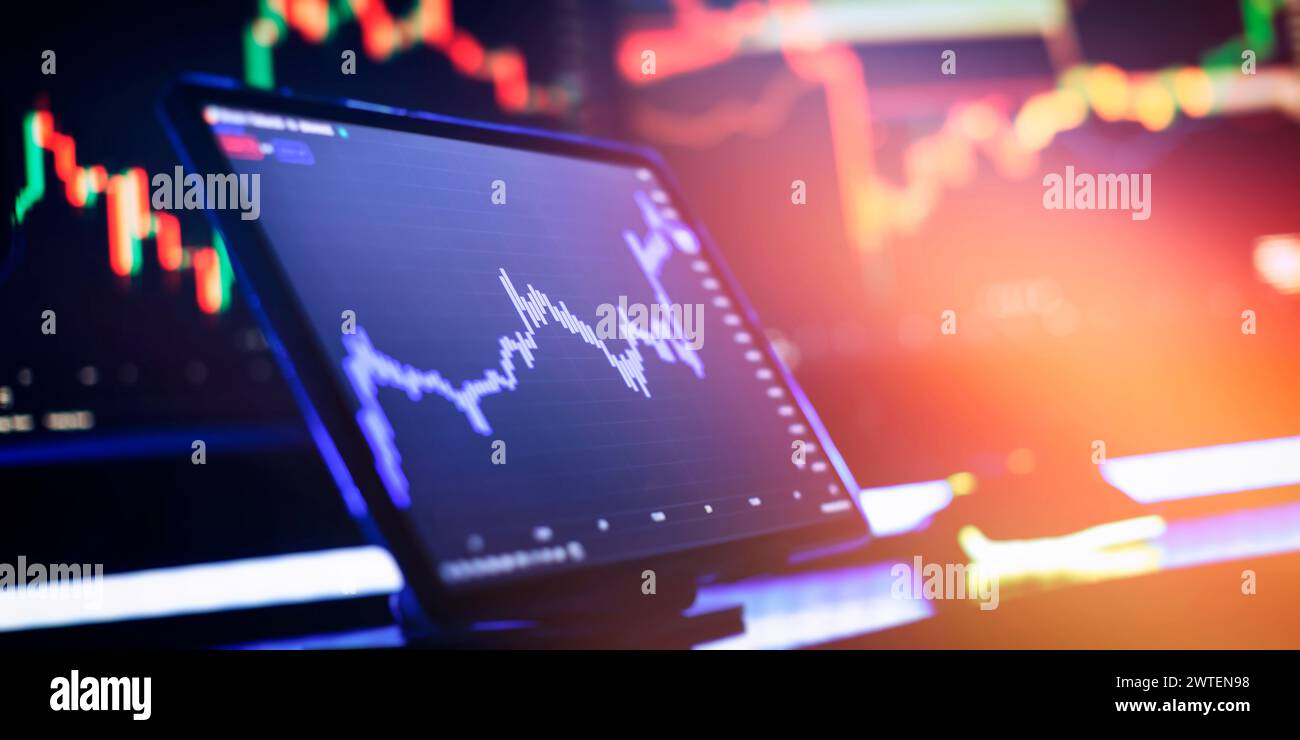 Planification et stratégie analyse du portefeuille financier et des actifs . Banque D'Images