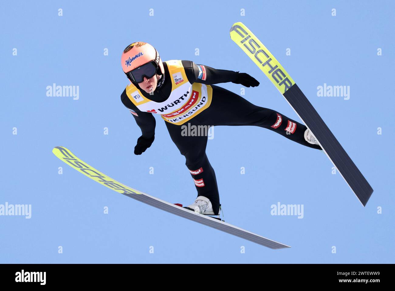 Vikersund 20240317.Stefan Kraft (aut) dans la coupe du monde de ski de la FIS dimanche à Skiflygingsbakken à Vikersund HS 240 photo : Geir Olsen / NTB Banque D'Images