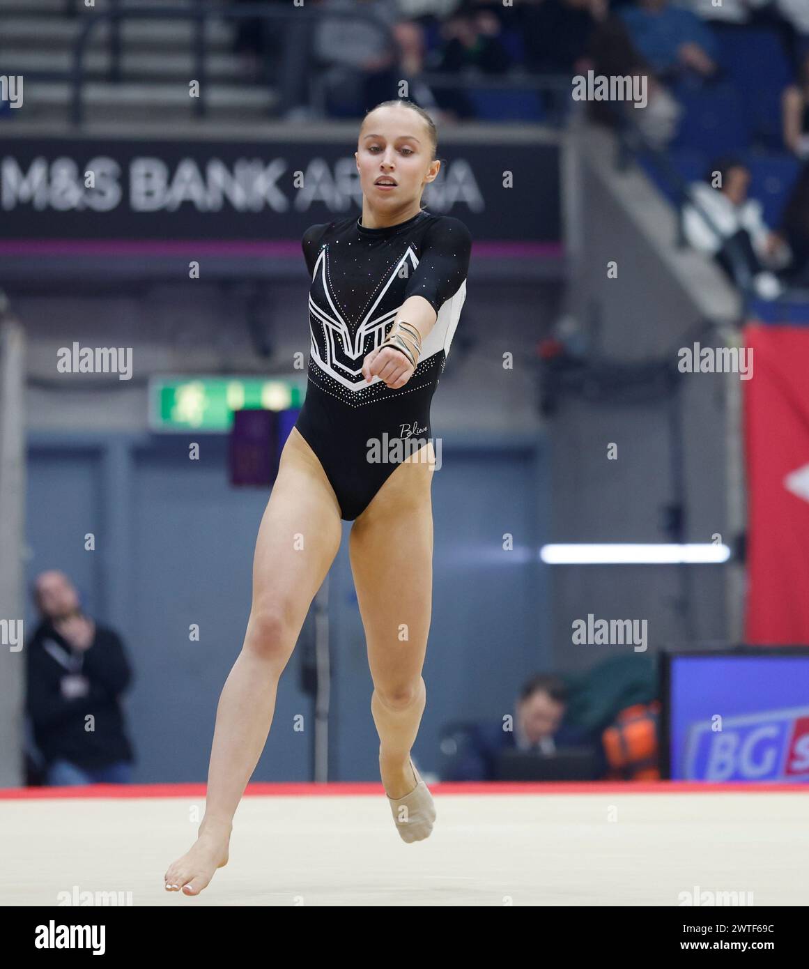 17 mars 2024, M&amp;S Bank Arena, Liverpool, Angleterre ; Championnats britanniques de gymnastique jour 4 ; deuxième étage de la finale de l'appareil féminin - Abigail Roper Banque D'Images