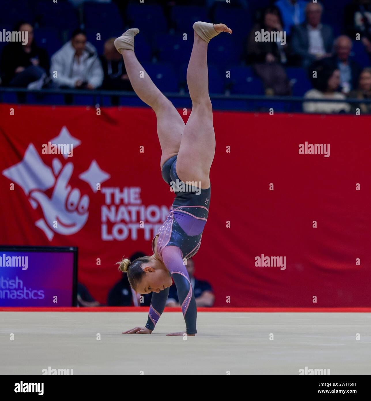 17 mars 2024, M&amp;S Bank Arena, Liverpool, Angleterre ; Championnats britanniques de gymnastique jour 4 ; deuxième étage de la finale de l'appareil féminin - Grace Davies Banque D'Images