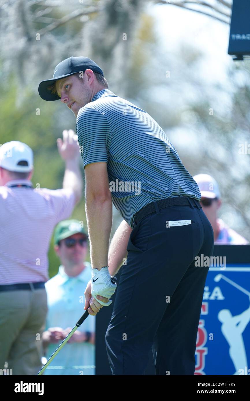 Orlando, Floride, États-Unis, 10 mars 2024, Cam Davis lors de l'Arnold Palmer Invitational 2024 au Bay Hill Club. (Crédit photo : Marty Jean-Louis) Banque D'Images