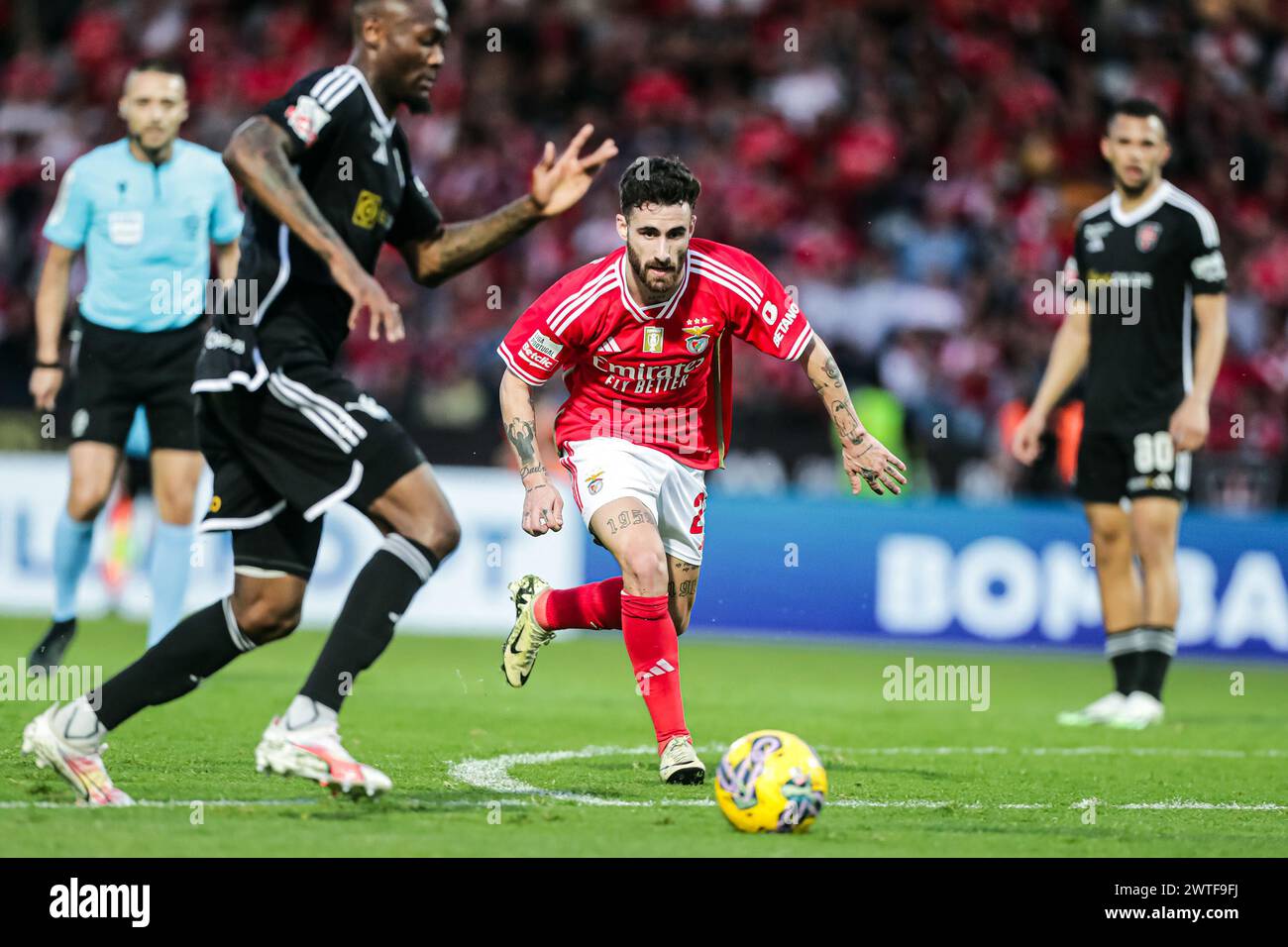 Lisbonne, Portugal. 17 mars 2024. Rio Maior, 03/17/2024 - ce soir, l'équipe de football Casa Pia AC a accueilli Sport Lisboa et Benfica lors de la 26ème manche du Championnat de la Ligue du Portugal Betclic, au stade municipal de Rio Maior. Rafa (Mário Vasa/Global Imagens) crédit : Atlantico Press/Alamy Live News Banque D'Images