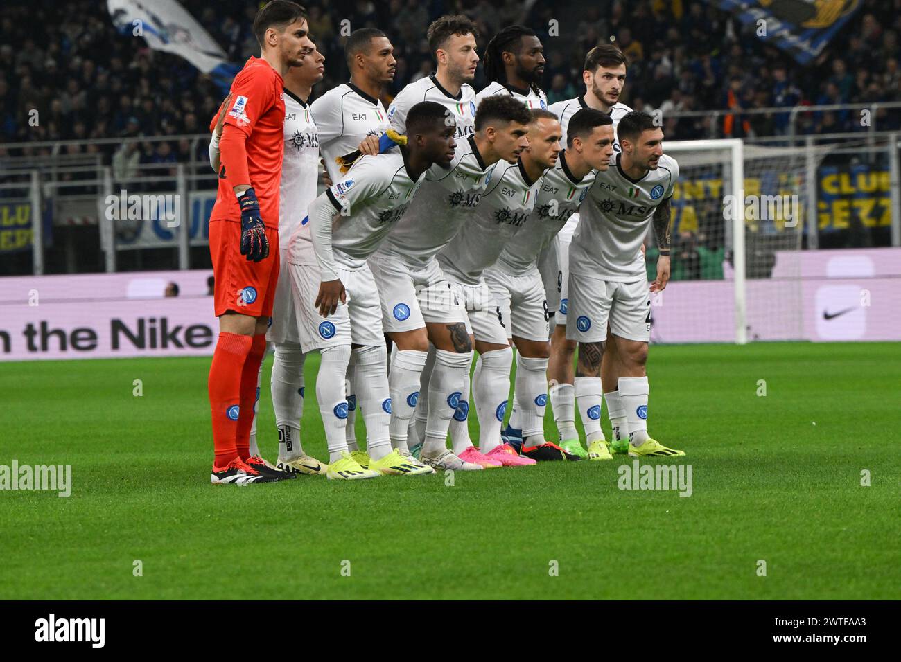 Milan, Italie. 17 mars 2024. Linneup de la SSC Napoli lors du match de football italien Serie A entre l'Inter FC Internazionale et la SSC Napoli le 17 mars 2024 au stade Giuseppe Meazza San Siro Siro à Milan, Italie. Photo Tiziano Ballabio crédit : Agence photo indépendante/Alamy Live News Banque D'Images