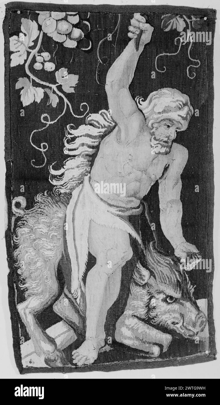 Travaux d'Hercule (1er, 4e) : Hercule et lion de Némée ; Hercule et sanglier érymanthe. Inconnu c. 1600-1700 dimensions de la tapisserie : GCPA 0239248 : H 18,5' x l 37' tapisserie matériaux / techniques : inconnue culture : Centre de tissage flamand : inconnu historique de propriété : Français et Co. reçu de Helen G. Lewis le 12/1946 ; retourné le 6/1/1949 [SS 78443]. French & Co. reçu de Helen G. Lewis le 12/6/1946 ; retourné le 6/1/1949 [SS 78444]. Banque D'Images