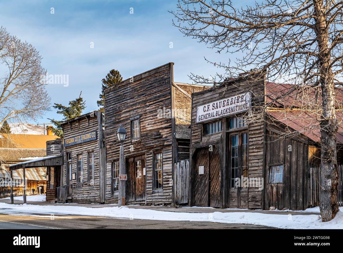 VIRGINIA CITY (1863) MONTANA USA Banque D'Images