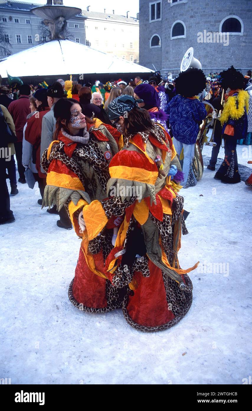 Festival suisse Guggenmusik, Salzbourg, Autriche Banque D'Images