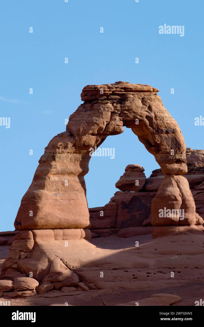 Delicate Arch dans le parc national des Arches, Utah, États-Unis Banque D'Images