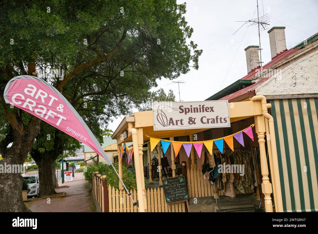 Art et artisanat Spinifex magasin magasin à Lyndoch, Barossa Valley, Australie du Sud, 2024 Banque D'Images