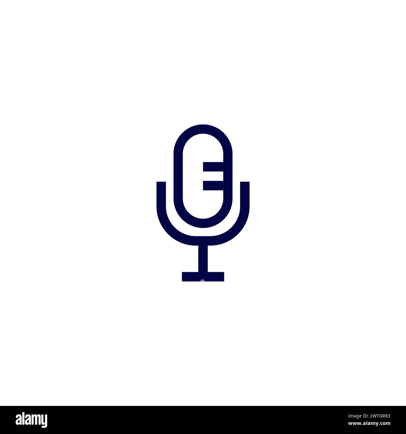 Logo vocal. Vecteur de logo audio Illustration de Vecteur