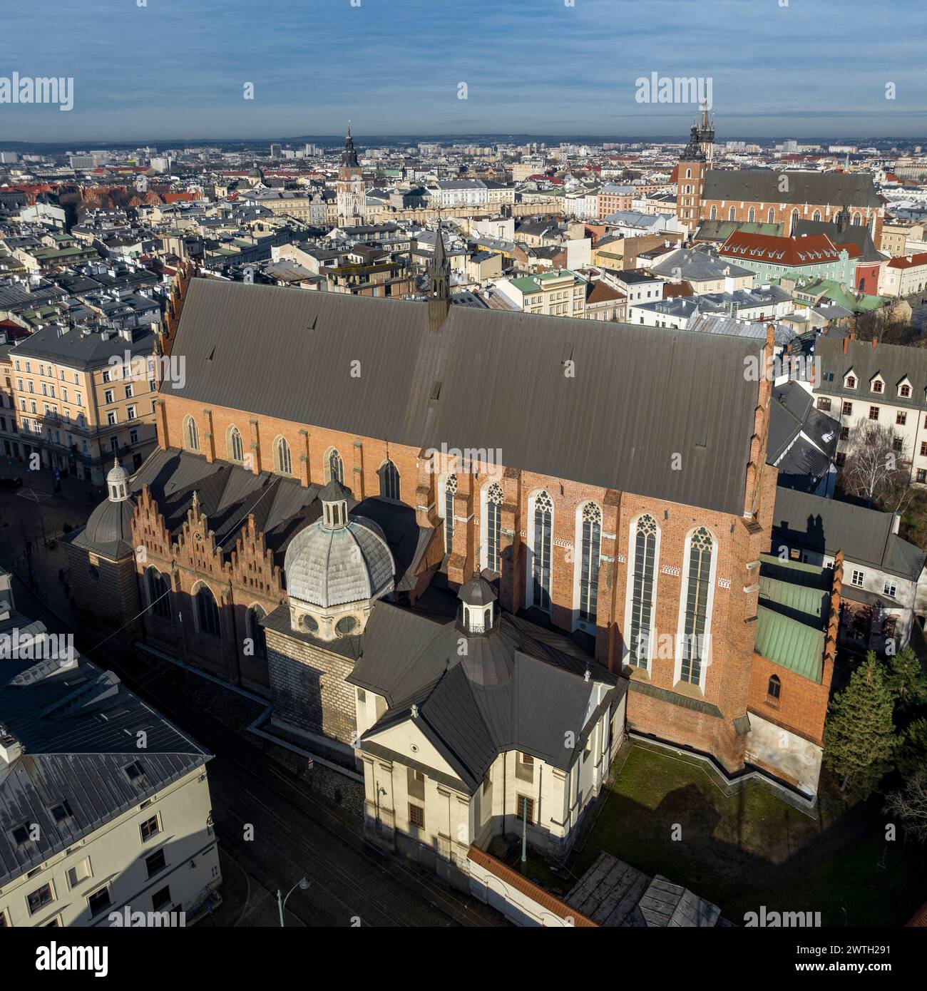 Basilique de la Sainte Trinité, Dominicains, Cracovie, Pologne Banque D'Images