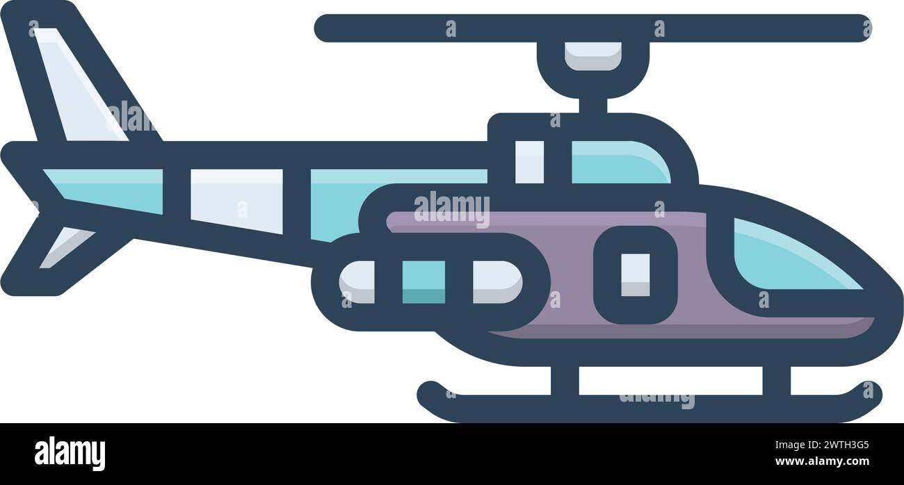 Icône pour hélicoptère, fret Illustration de Vecteur