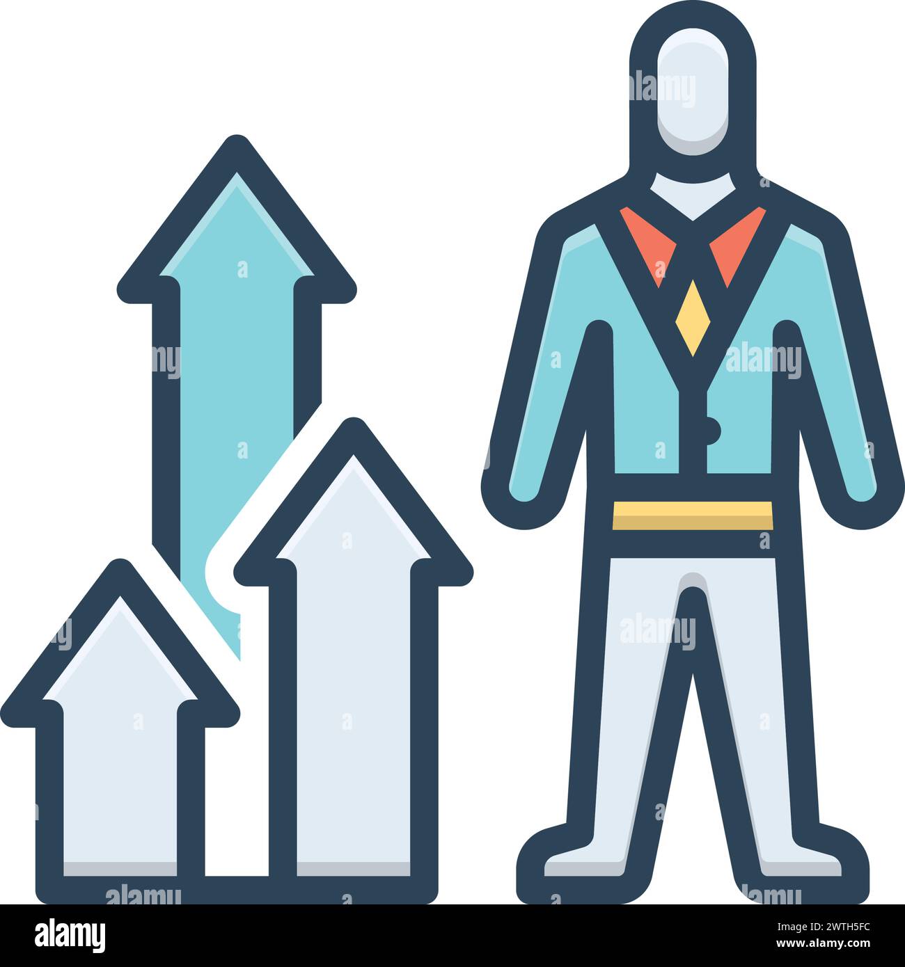 Icône pour la croissance personnelle, personnelle Illustration de Vecteur Icône pour la croissance personnelle, personnelle Illustration de Vecteur