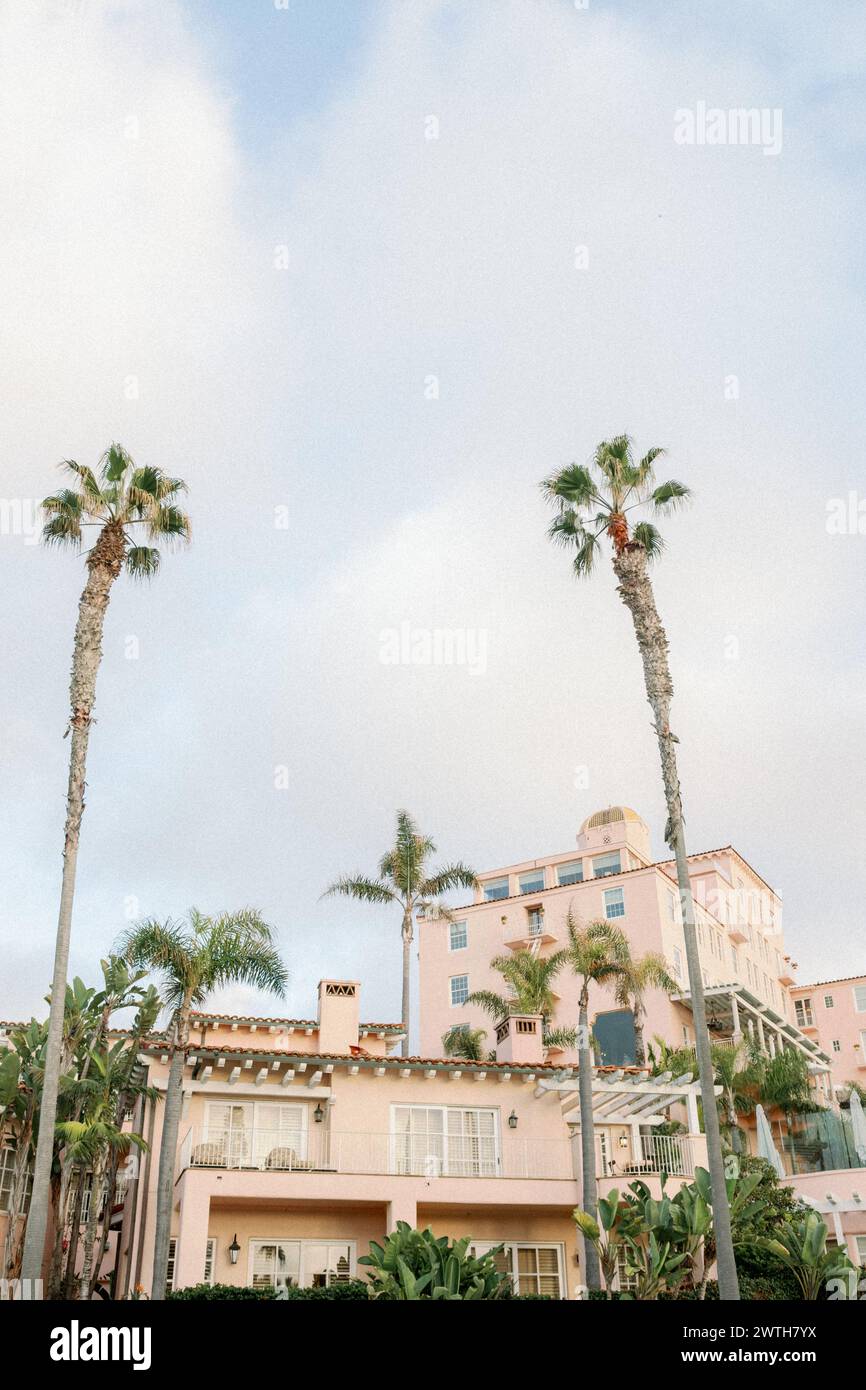 Hôtel rose à la Jolla Banque D'Images