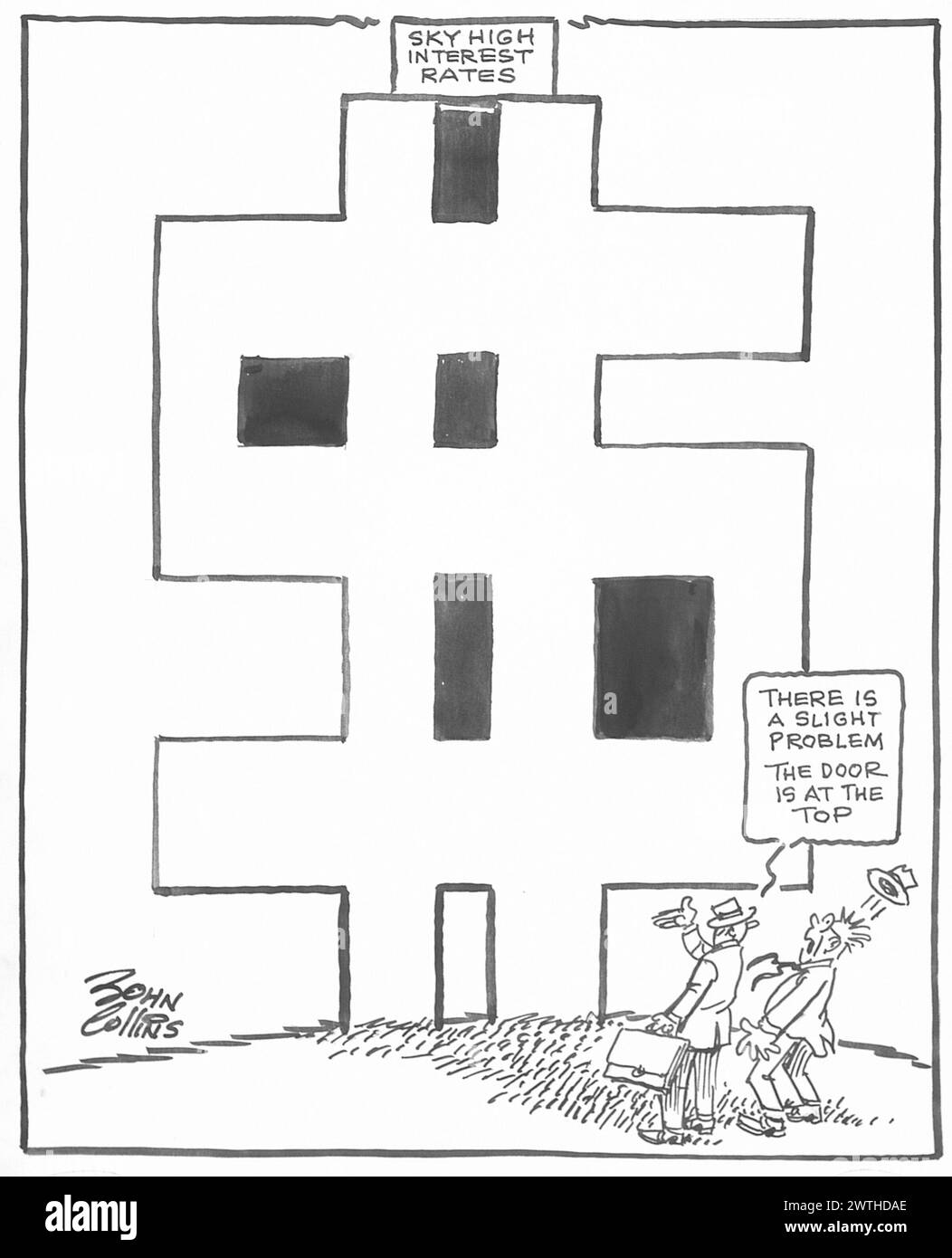 Dessin animé - Habitat '69. John Collins (1917-2007) Banque D'Images