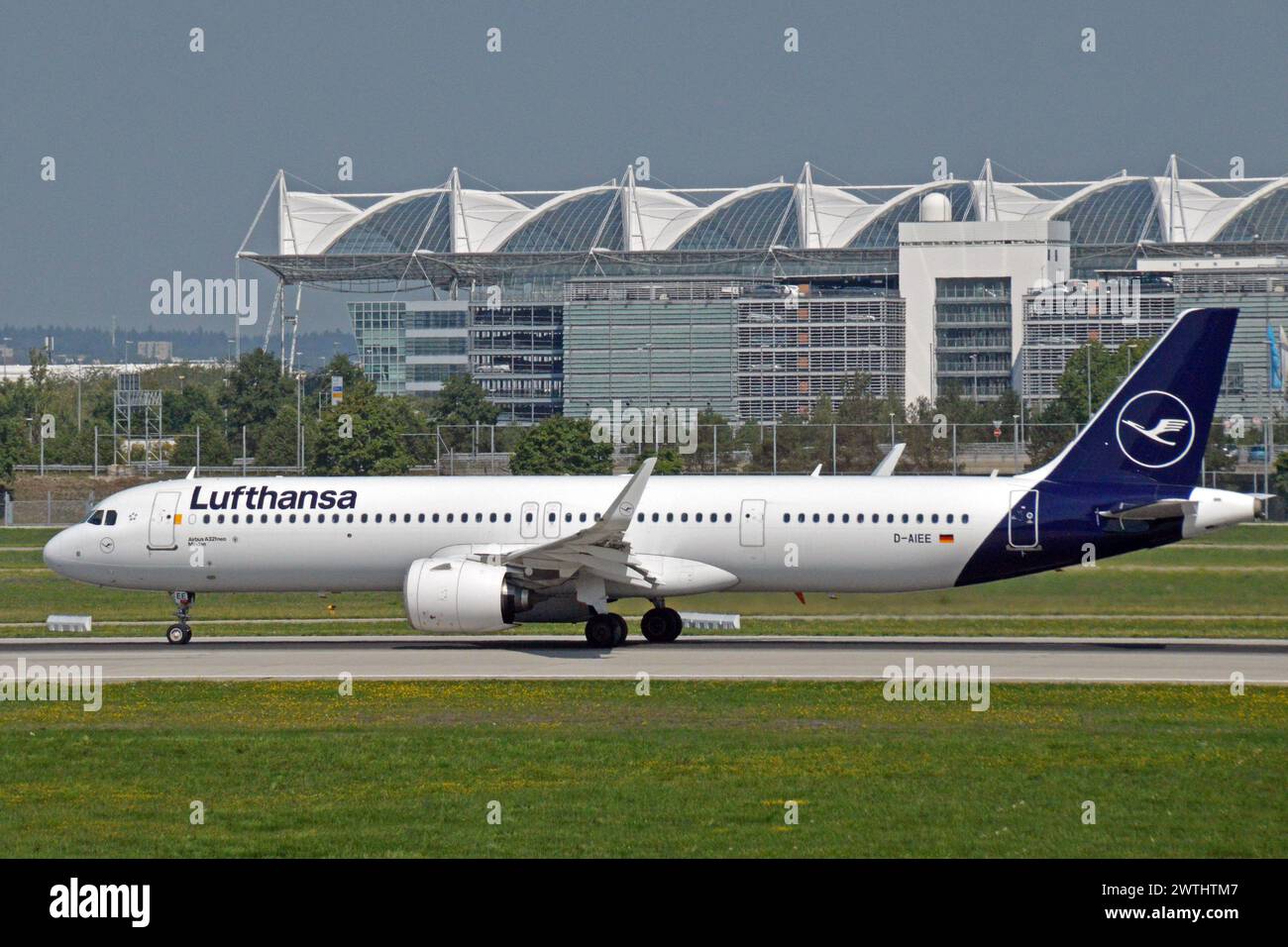 Allemagne, Bavière, Munich : d-AIEE Airbus A321-271NX (c/n 9046) de Lufthansa à l'aéroport Franz Josef Strauss de Munich. Banque D'Images