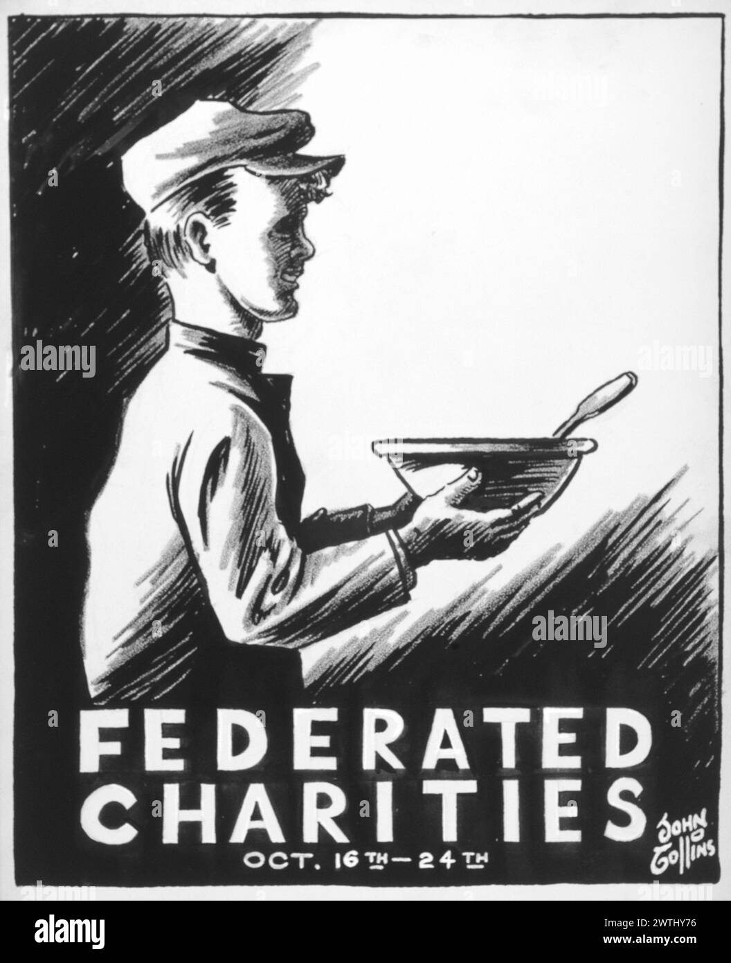 Dessin animé - donnez-leur ce jour ...,. John Collins (1917-2007) Banque D'Images