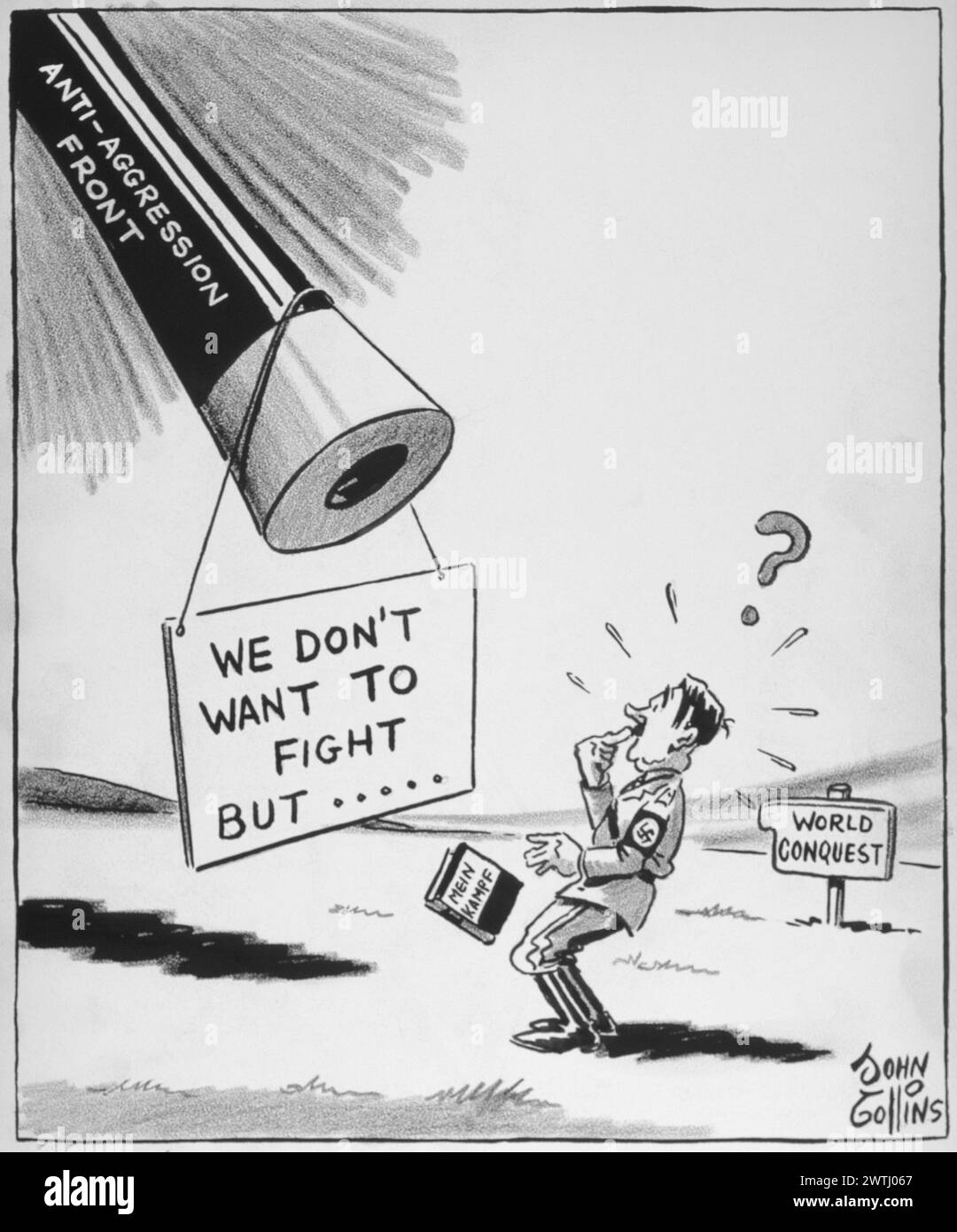 Dessin animé - impasse. John Collins (1917-2007) Banque D'Images