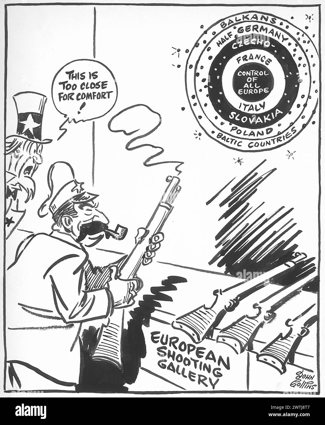 Dessin animé - le Marx Man. John Collins (1917-2007) Banque D'Images