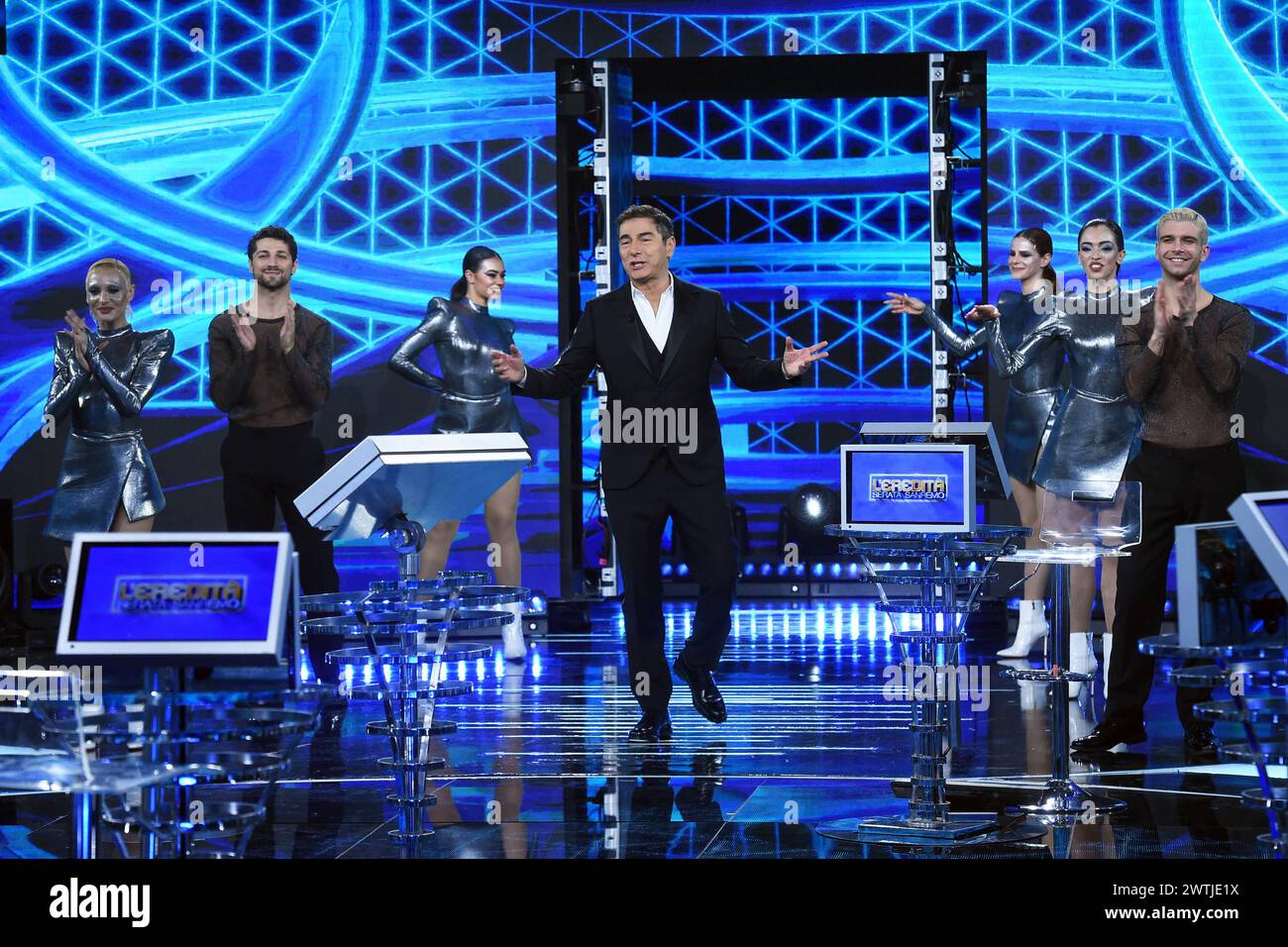 2024,émission de télévision LÕEredita Marco Liorni pendant l