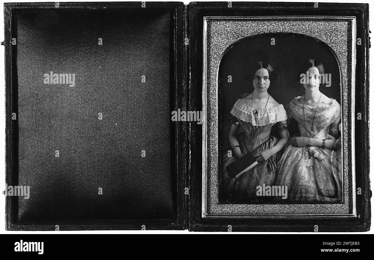 Daguerréotype - Emily et Frances Anna Savage, vers 1845 Banque D'Images
