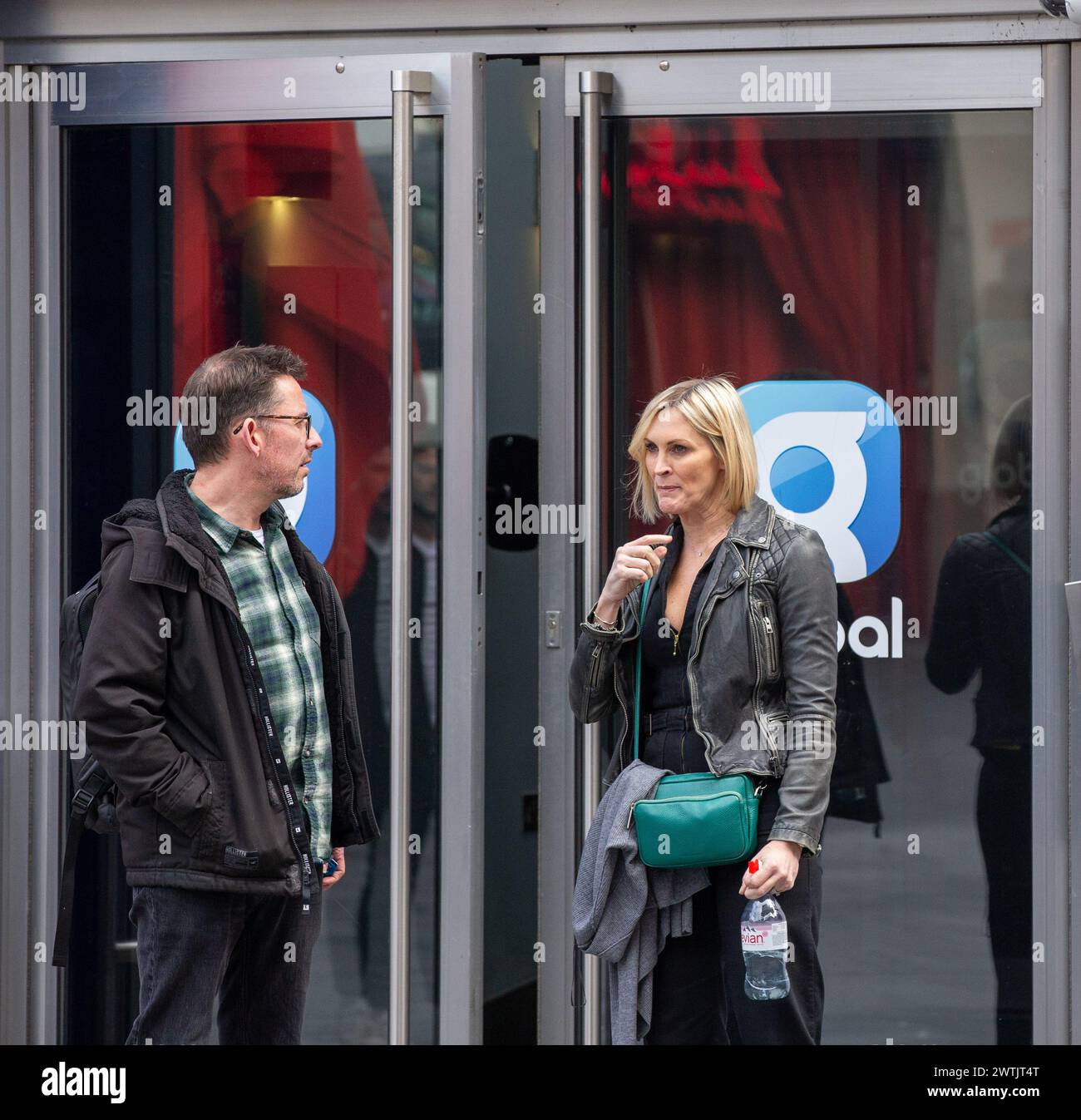 Londres, royaume-uni, 18 mars 2024 Jenni Falconer est vu quitter Global Radio Credit : Richard Lincoln/Alamy Live News Banque D'Images