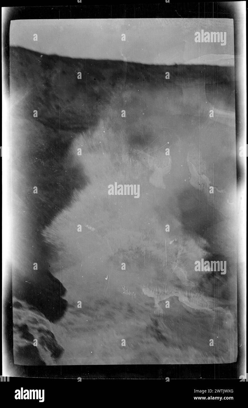 Négatifs noir et blanc paysage, négatifs nitrate Banque D'Images