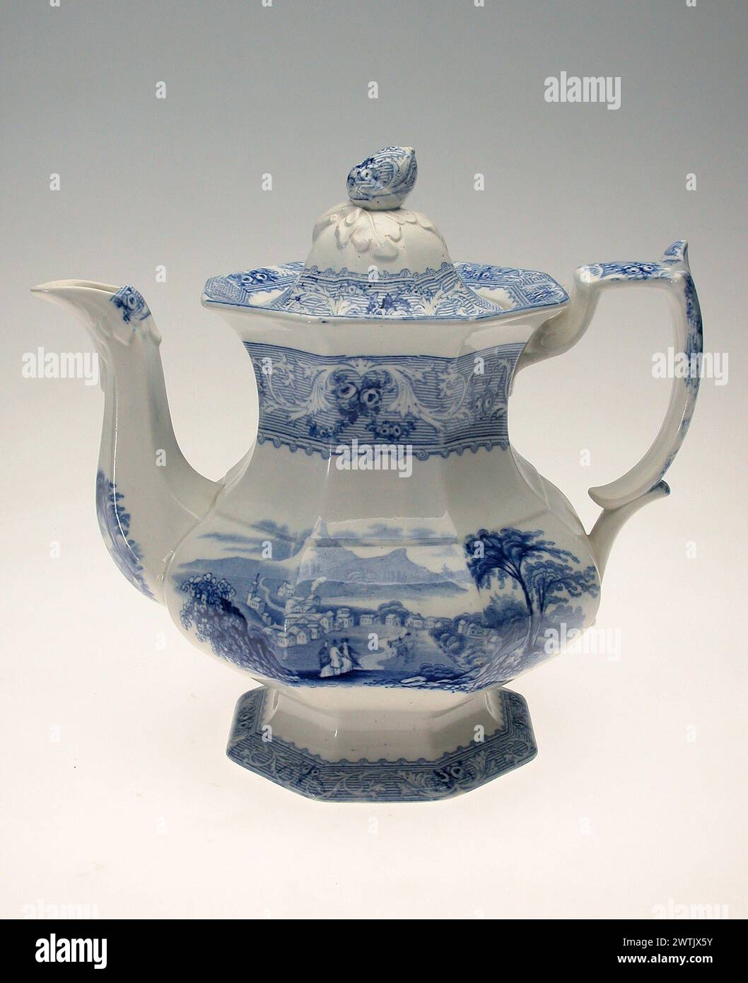 Cafetière - Georgeville D'après Francis Morley, 1845-1850 Banque D'Images