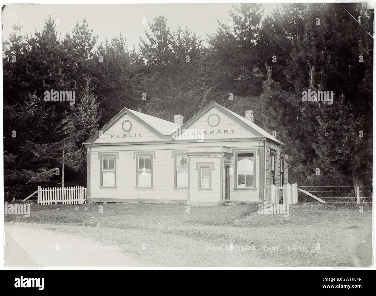 Tirages noir et blanc Kaikoura Banque D'Images