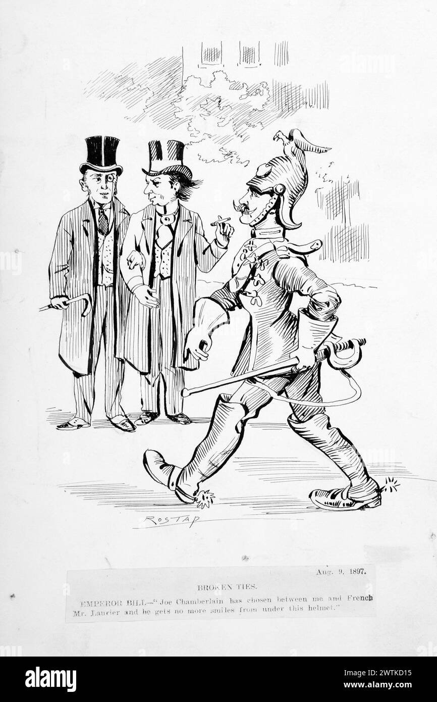 Dessin animé - liens brisés Rostap (1866-1949) Banque D'Images