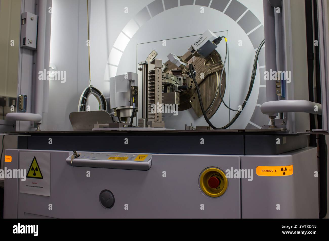 Fermoir du diffractomètre à rayons X. Banque D'Images
