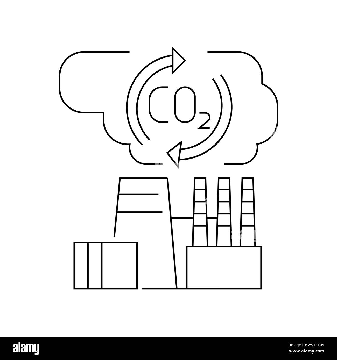 Icône de ligne de couleur de capture CO2. Source d'énergie alternative. Elément isolé par vecteur. Contour modifiable. Illustration de Vecteur Icône de ligne de couleur de capture CO2. Source d'énergie alternative. Elément isolé par vecteur. Contour modifiable. Illustration de Vecteur