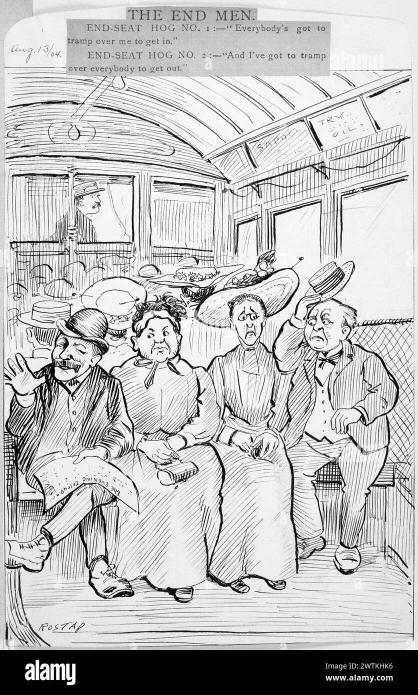 Dessin animé - The End Men Rostap (1866-1949) Banque D'Images