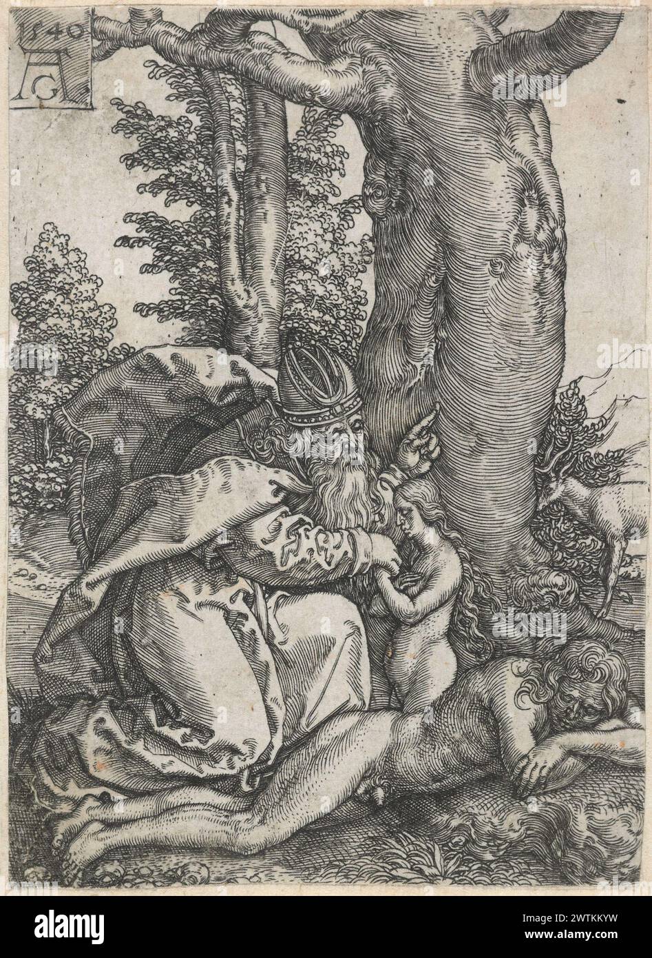 La création d'Eve. Depuis : l'histoire d'Adam et Eve. impressions, gravures, œuvres sur papier Banque D'Images