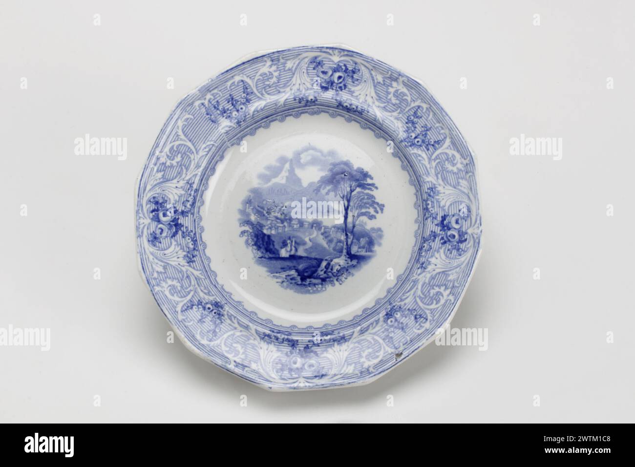 Assiette à pain - D'après Francis Morley, 1845-1850 Banque D'Images