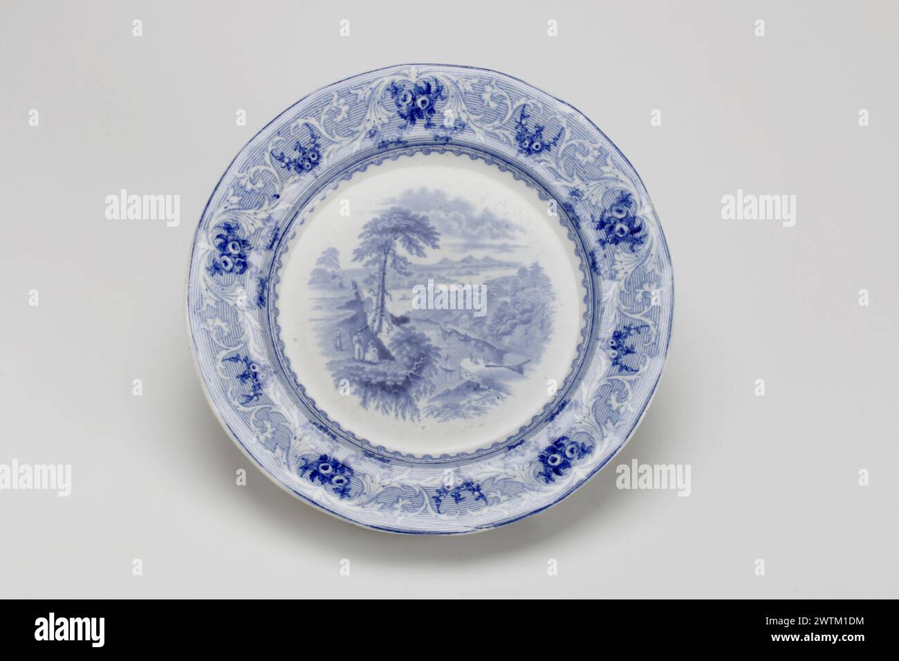 Assiette à dîner - D'après Francis Morley, 1845-1850 Banque D'Images