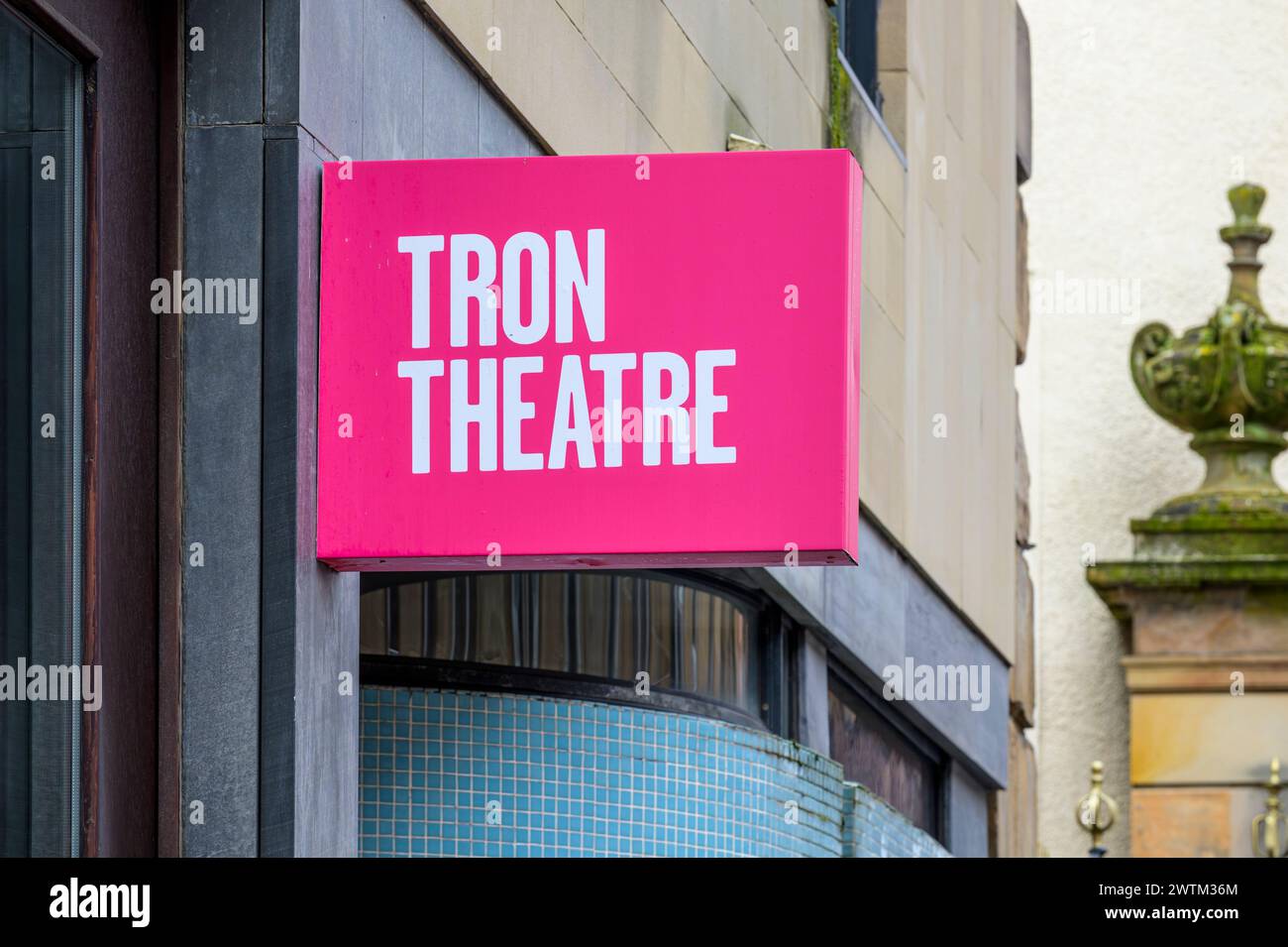 Panneau TRON Theatre, Glasgow, Écosse, Royaume-Uni, Europe Banque D'Images
