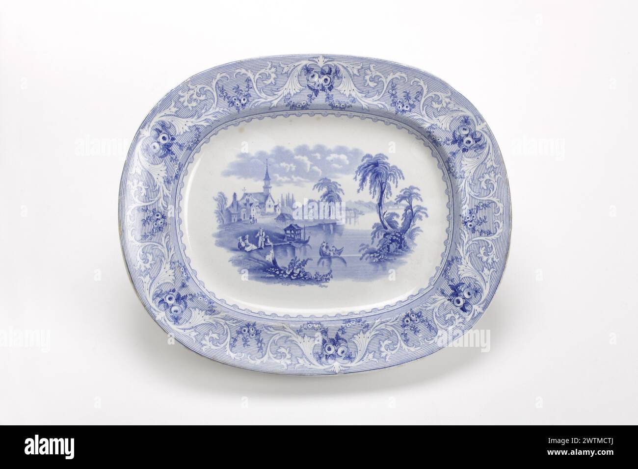 Assiette de service - D'après Francis Morley, 1845-1850 Banque D'Images