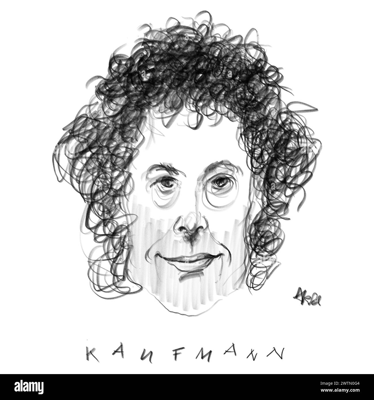 Portrait de Charlie Kaufman Banque D'Images