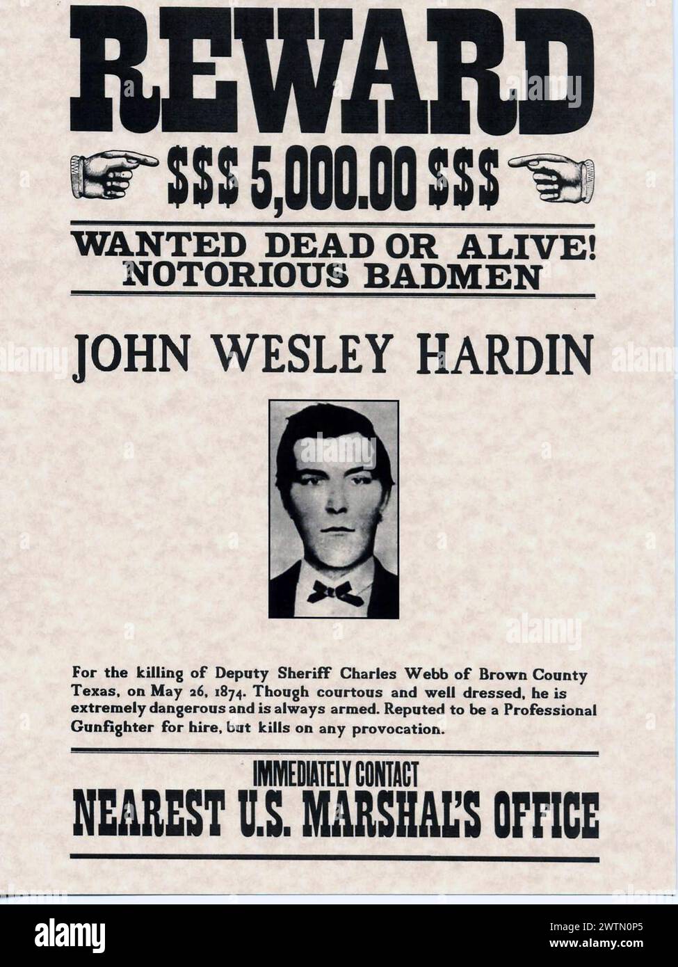 Vintage United States Outlaw Wanted Dead or Alive et des affiches similaires de l'ère des cow-boys et du Far West Banque D'Images