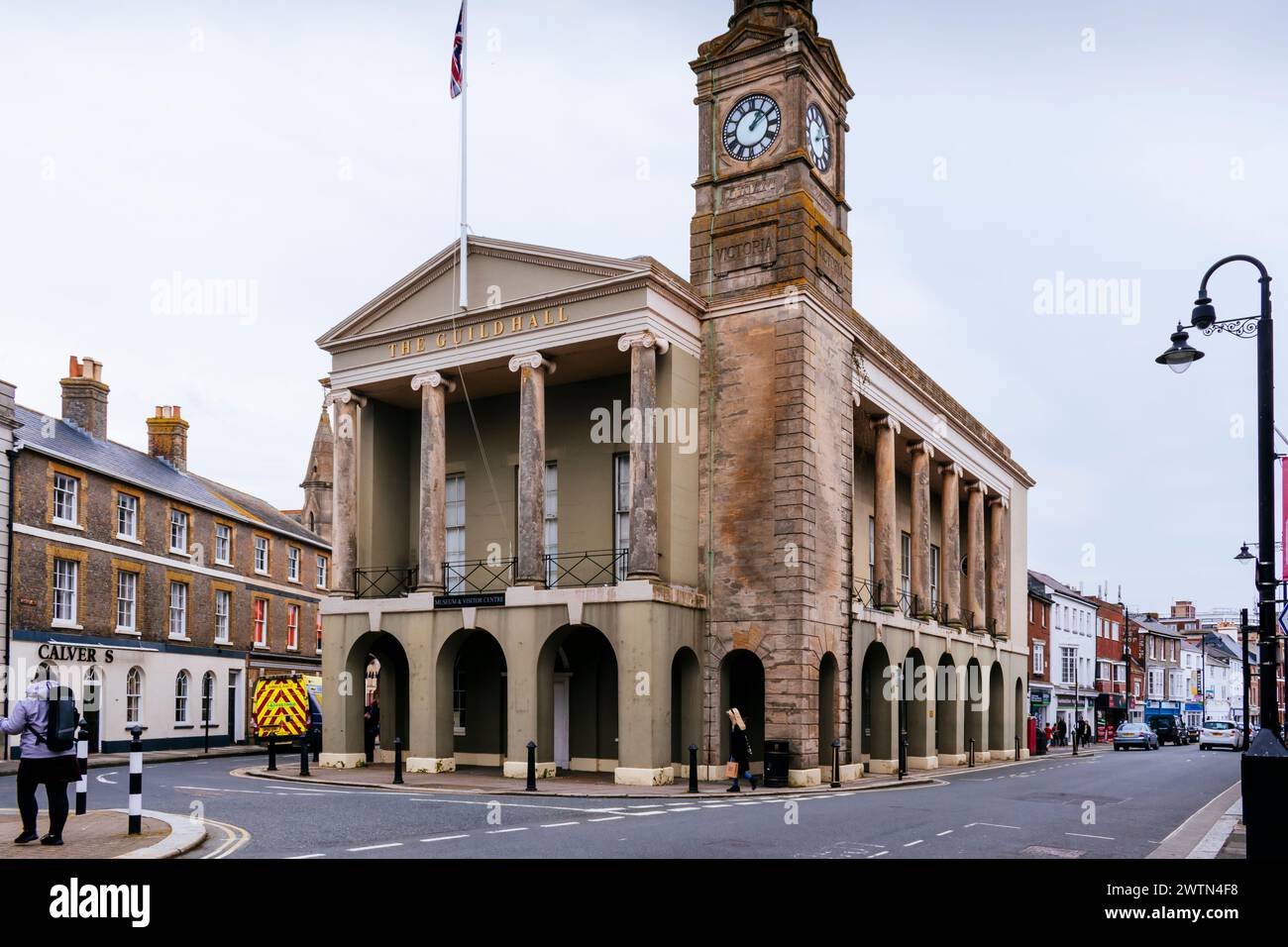 Newport Guildhall. Newport, Île de Wight, Angleterre, Royaume-Uni, Europe Banque D'Images