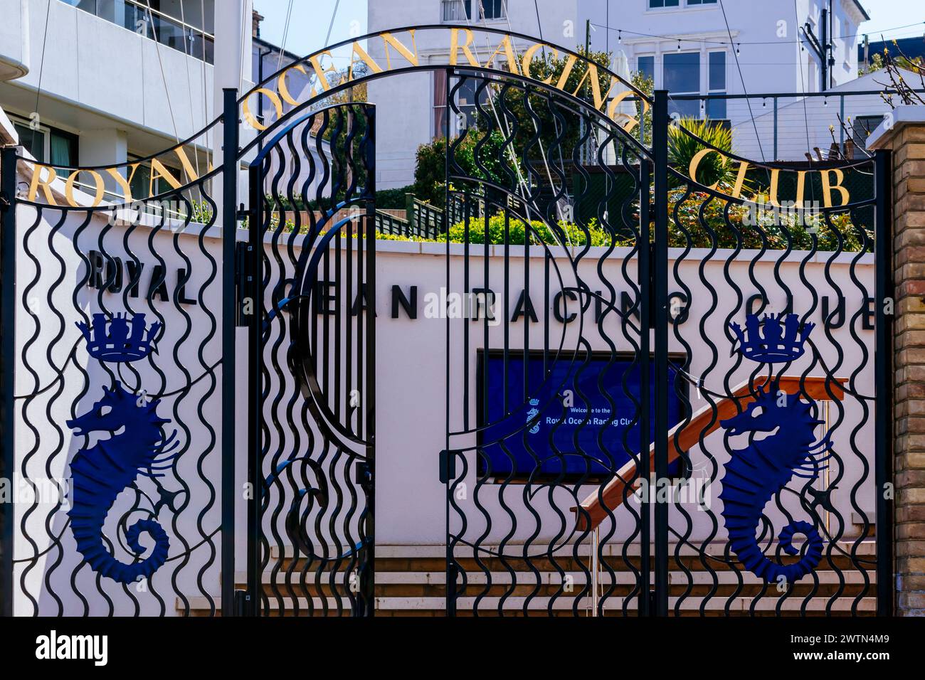 Le Royal Ocean Racing Club. Cowes, île de Wight, Angleterre, Royaume-Uni, Europe Banque D'Images