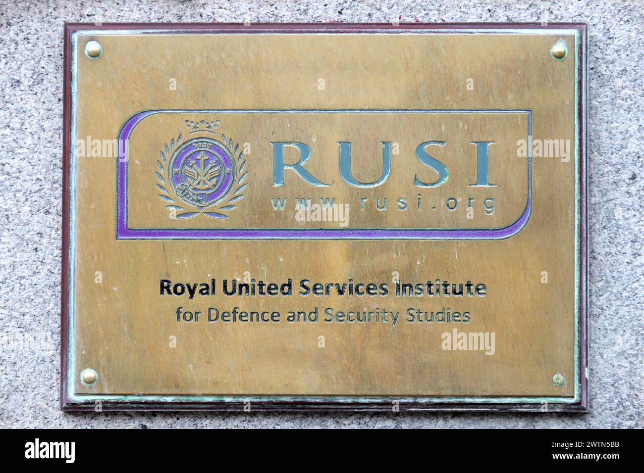 Le Royal United services Institute (RUSI), le plus ancien groupe de réflexion sur la défense et la sécurité au monde et le plus important du Royaume-Uni Banque D'Images