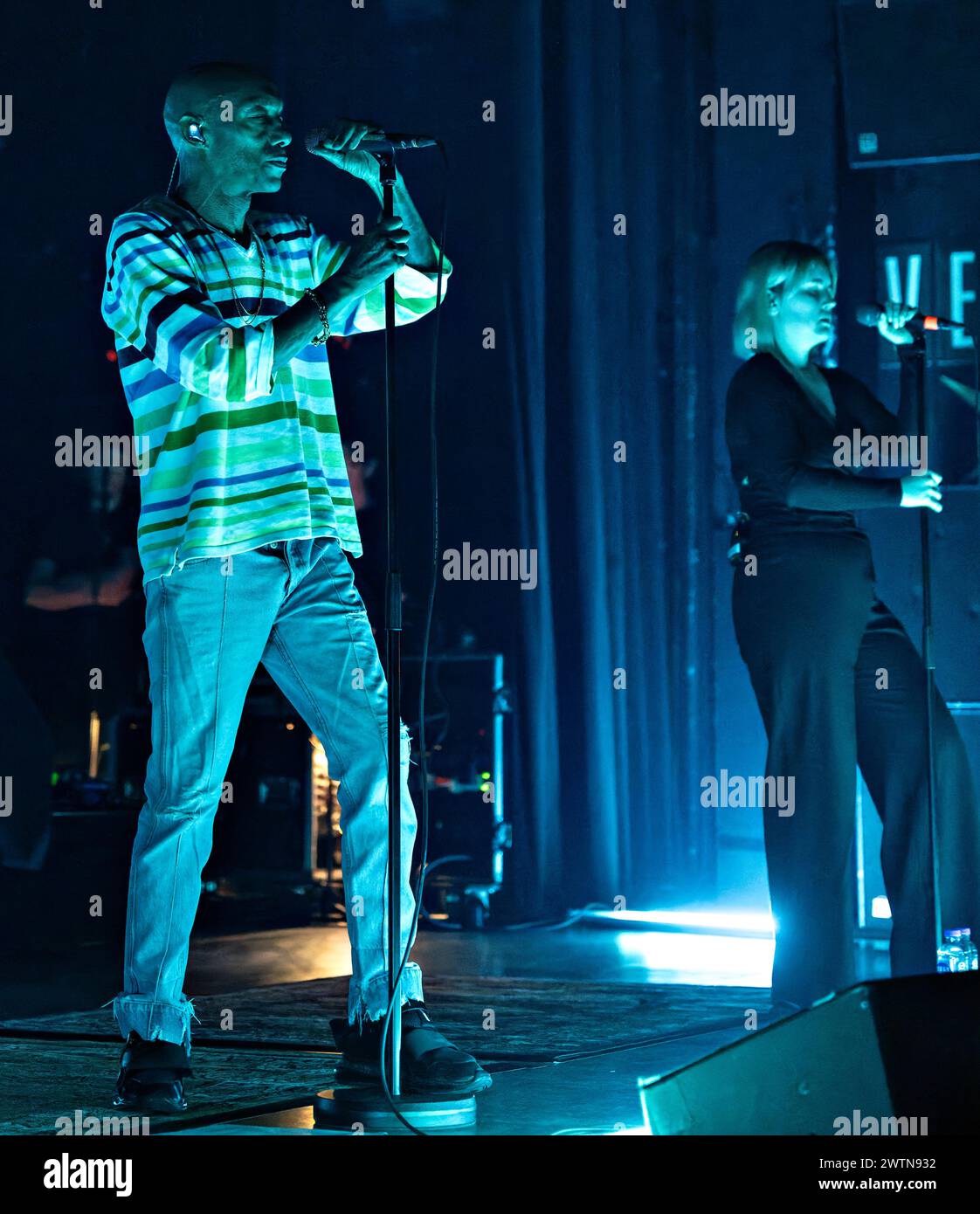 Danemark. 18 mars 2024. Le rappeur, chanteur et producteur britannique Tricky sur scène à Vega à Copenhague lundi 18 mars 2024. (Photo : Torben Christensen/Ritzau Scanpix) crédit : Ritzau/Alamy Live News Banque D'Images