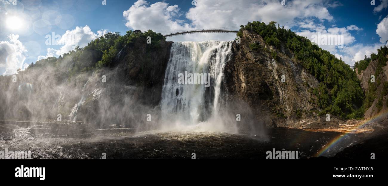 Montmorency tombe un jour ensoleillé Banque D'Images
