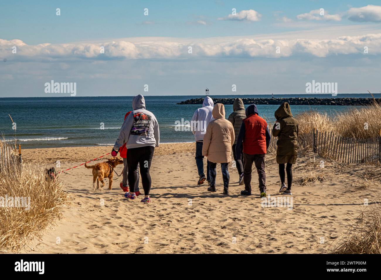 La plage de Salisbury Town Beach, Massachusetts Banque D'Images